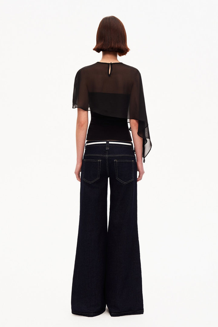 Mila Mesh Cape Top