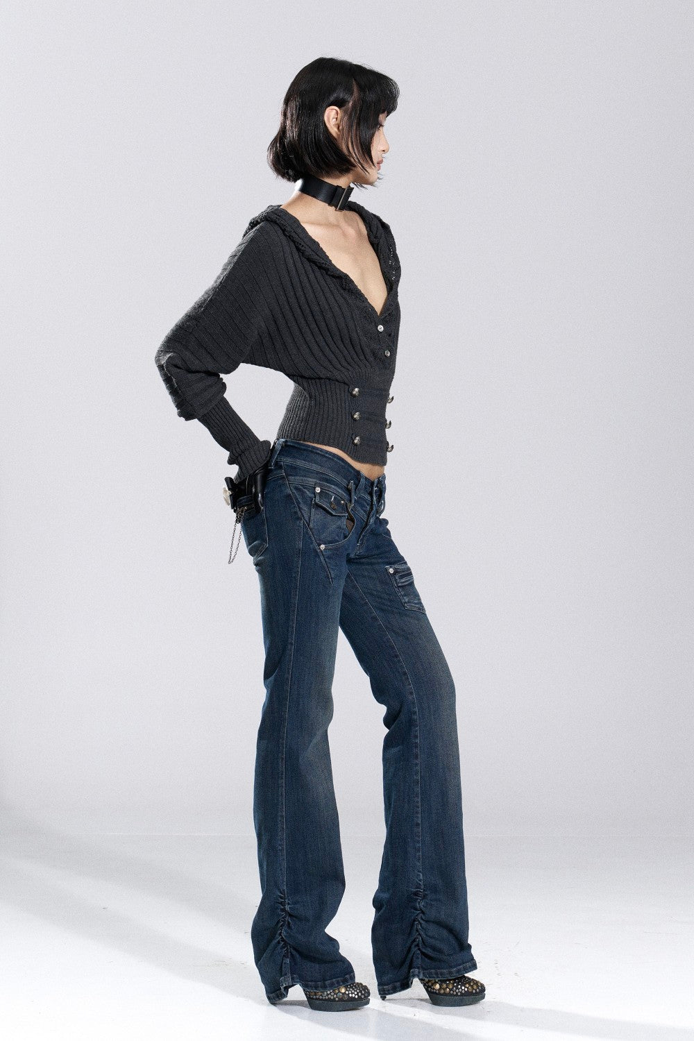 Indigo Hour Low-Rise Jeans