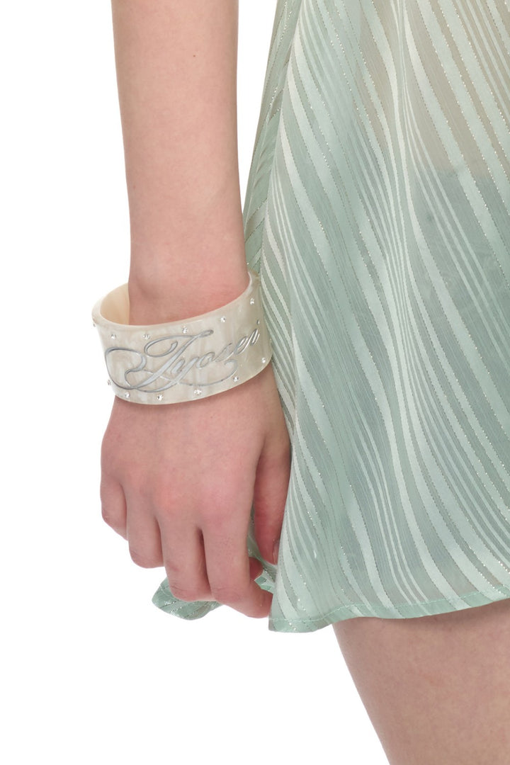 Vintage Crystal Logo Bangle