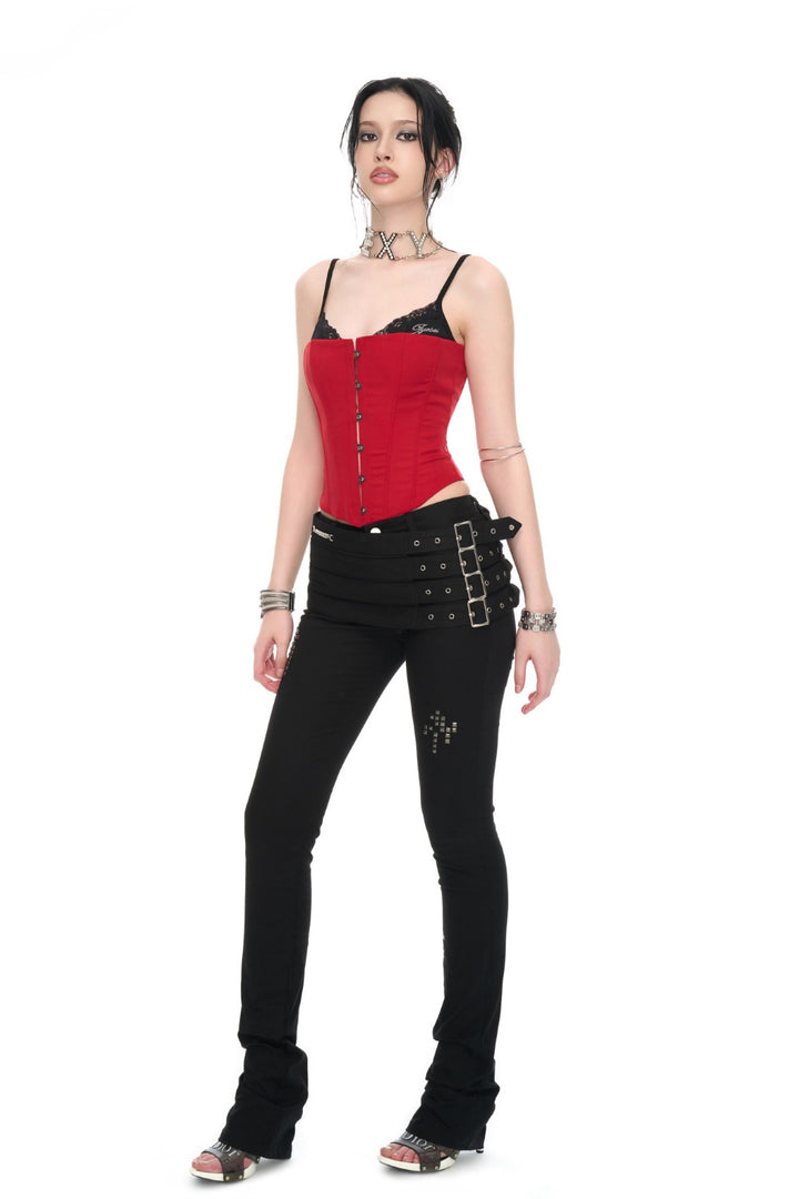 Scarlet Lace Hooked Corset