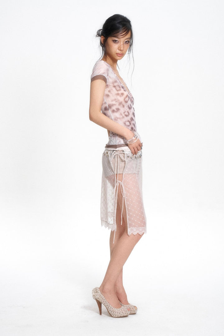 Blush Leopard Sequin Shirt