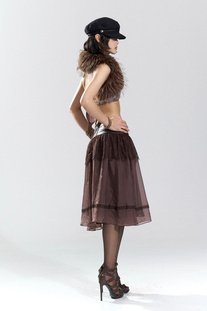 Espresso Dream Lace Skirt