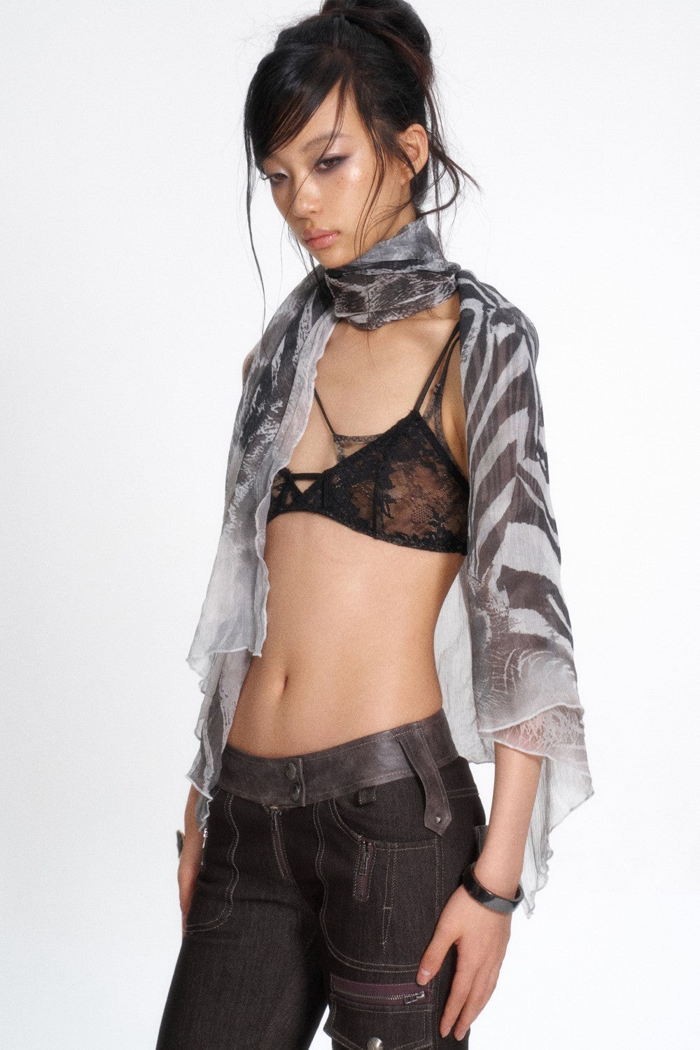 Sienna Zebra Silk Scarf