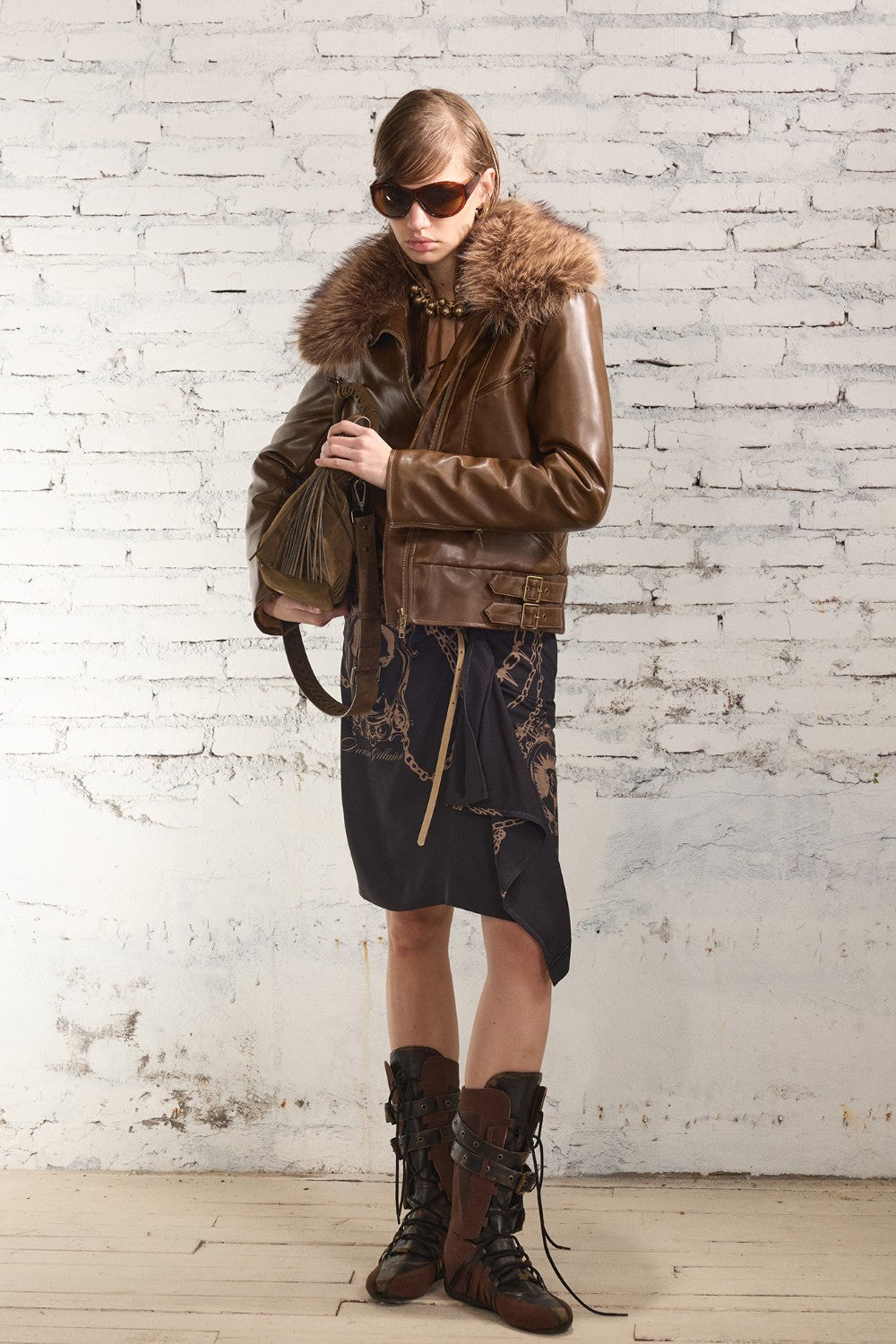 Ava Chain Drape Skirt