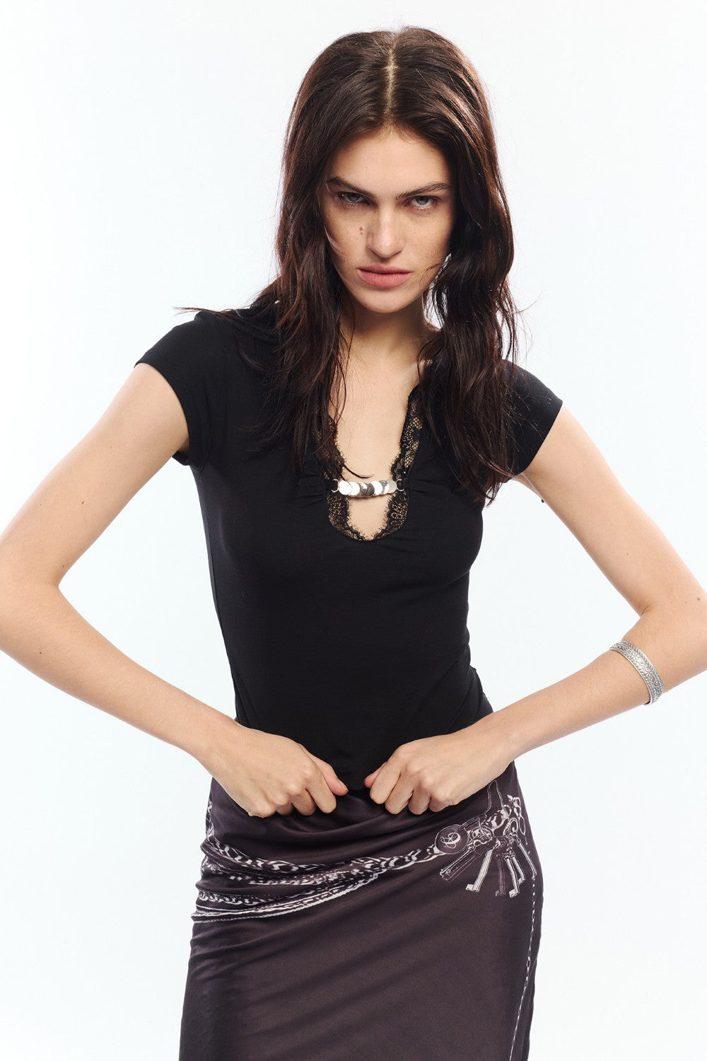 Zoe Sequin Trim Shirt