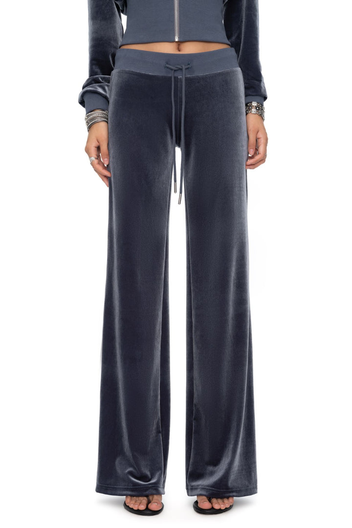 Elsa Low-Rise Velvet Sweatpants