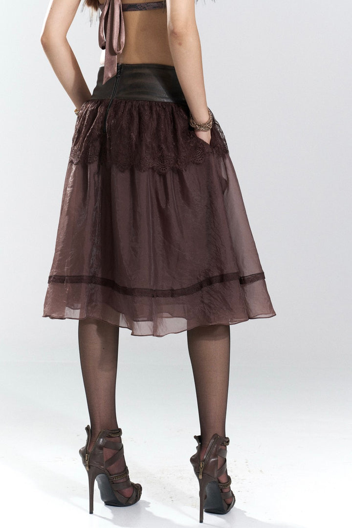 Espresso Dream Lace Skirt