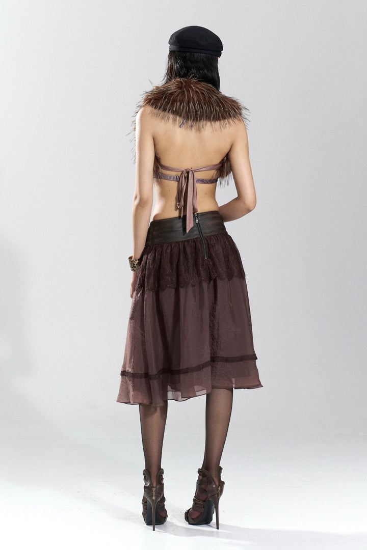 Espresso Dream Lace Skirt