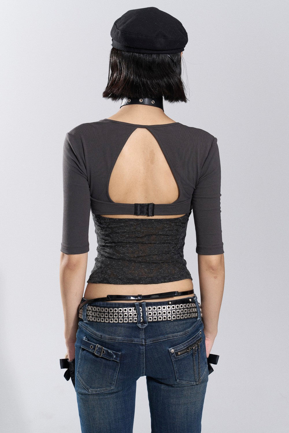 Romance Buckle Lace Top