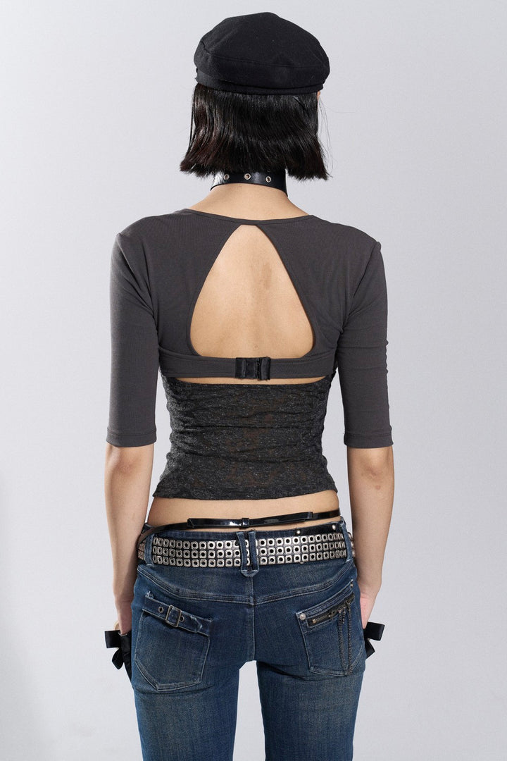 Romance Buckle Lace Top