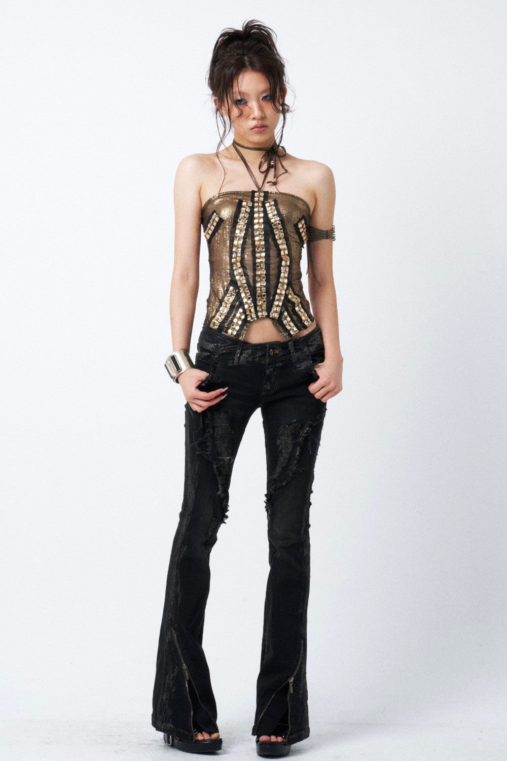 Crystal Corset Halter Top – Pixie Rebels
