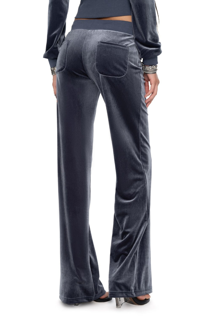 Elsa Low-Rise Velvet Sweatpants