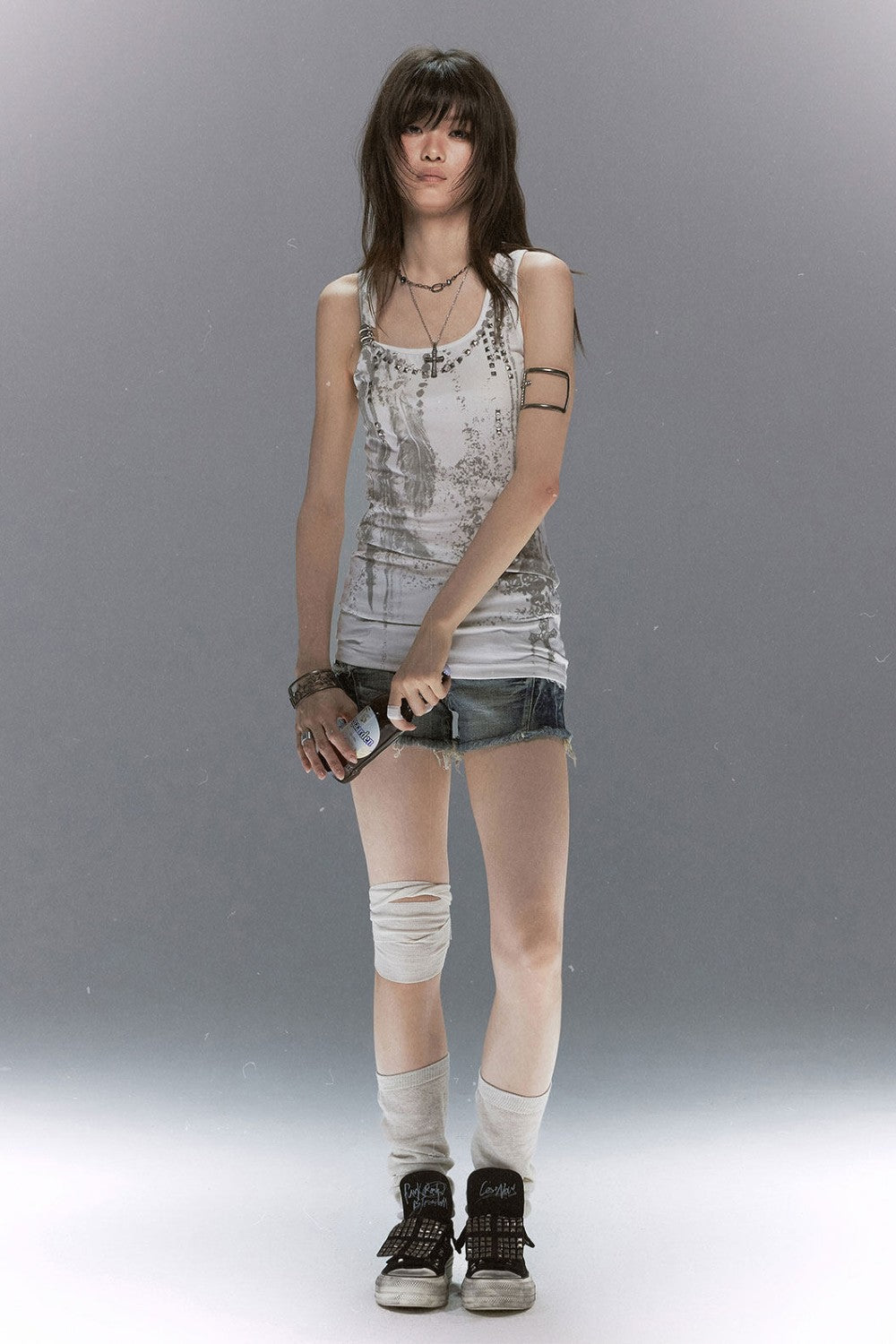 Feather Chain Bodycon Tank