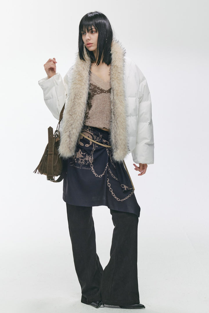 Fur-Trimmed Frost Parka Coat