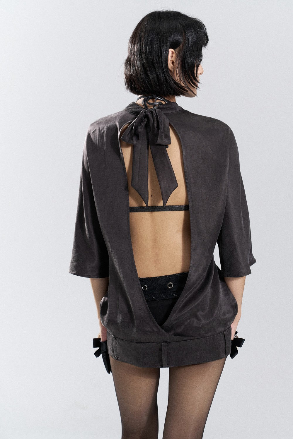 Studded Halo Openback Top