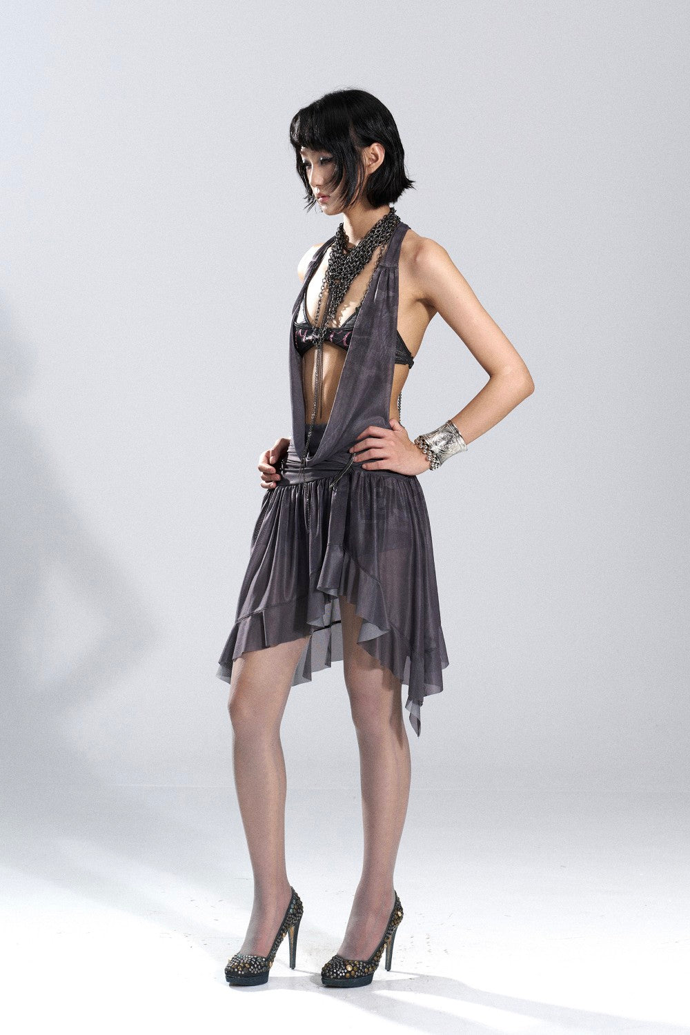 Lavender Haze Halter Dress