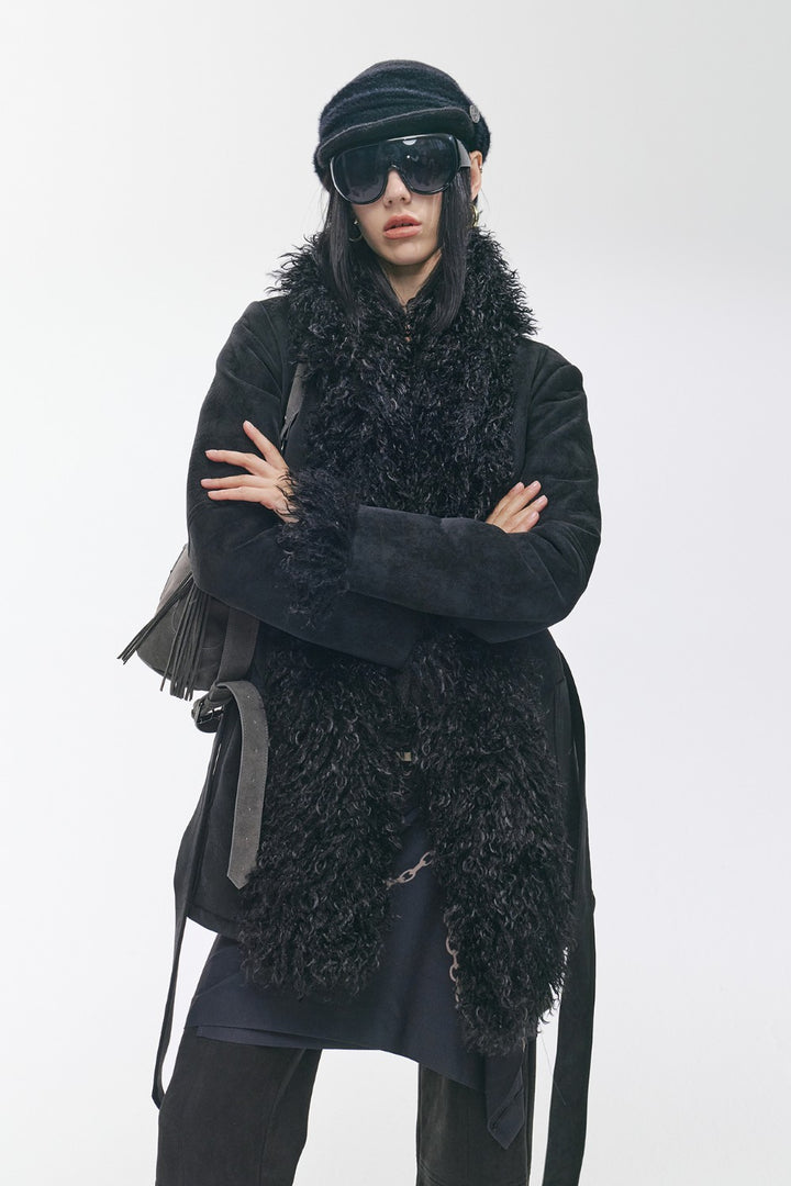 Nina Shearling Midline Coat