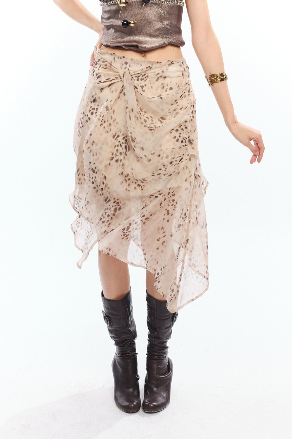 Sienna Leopard Breeze Skirt