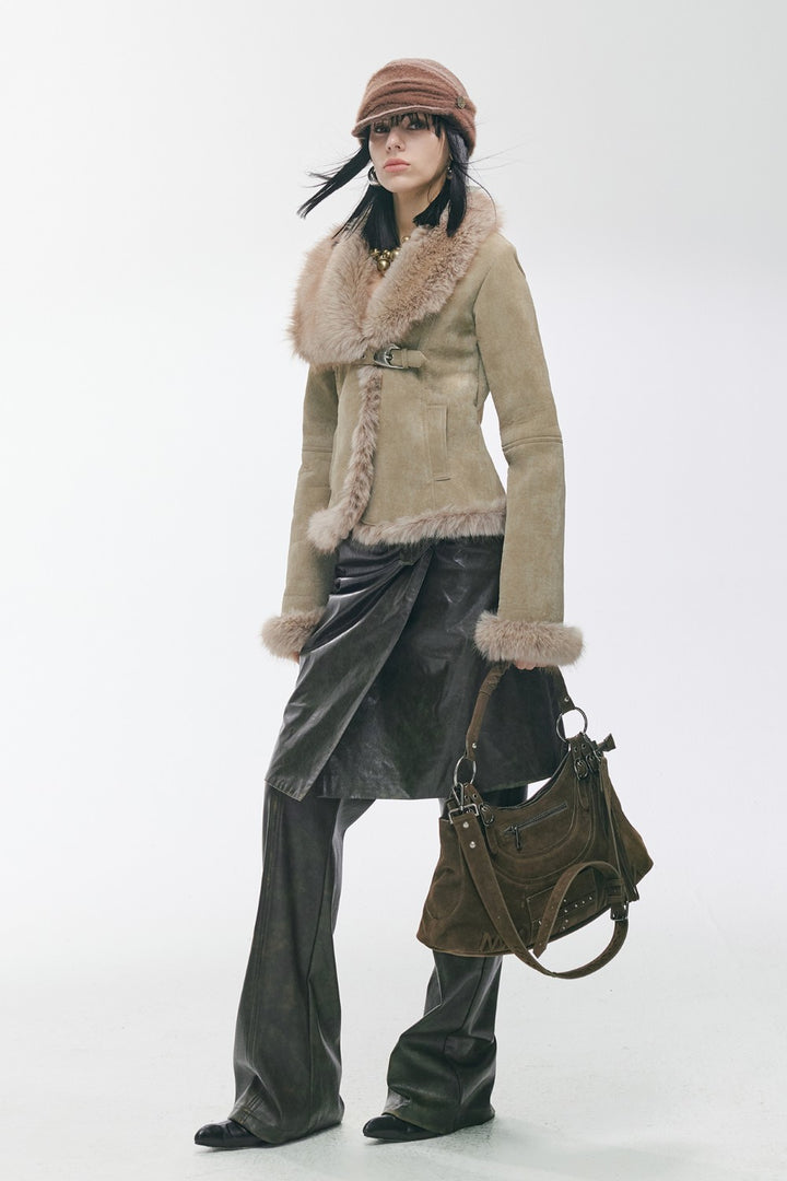 Khaki Suede Dream Coat