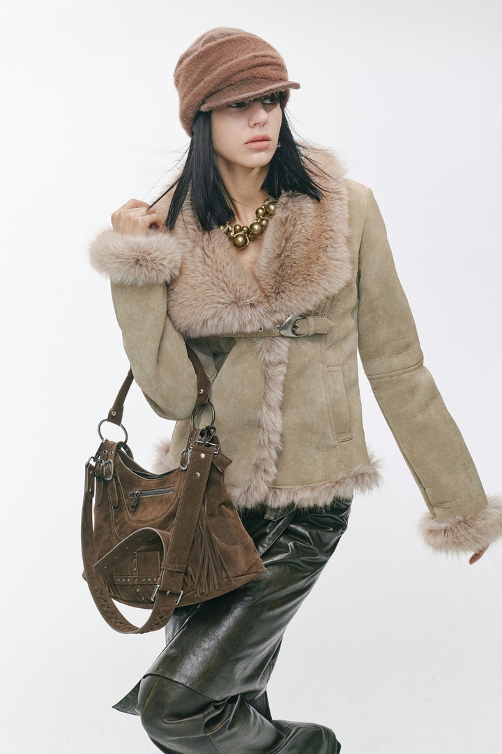 Khaki Suede Dream Coat