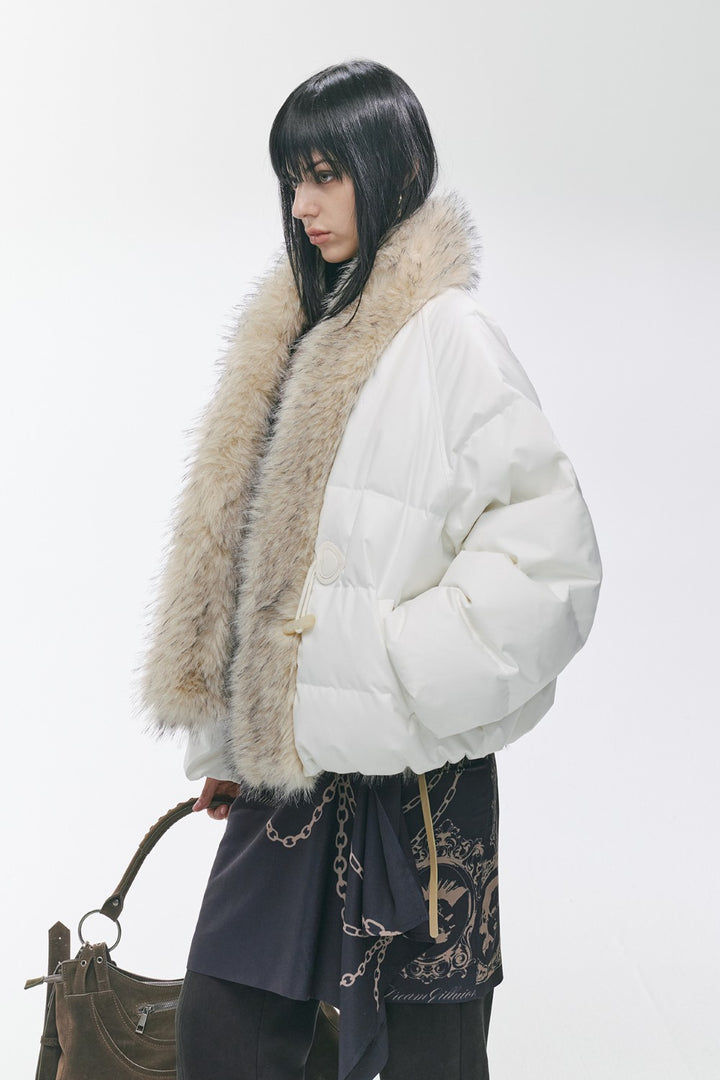 Fur-Trimmed Frost Parka Coat