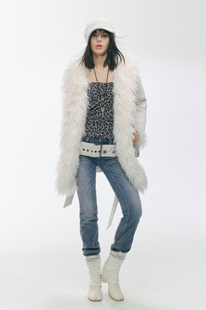 Nina Shearling Midline Coat