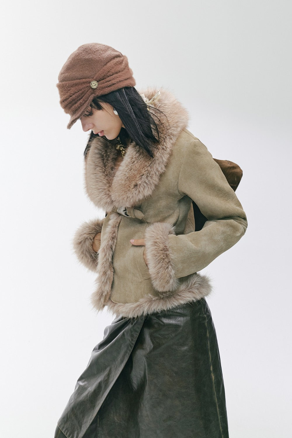 Khaki Suede Dream Coat