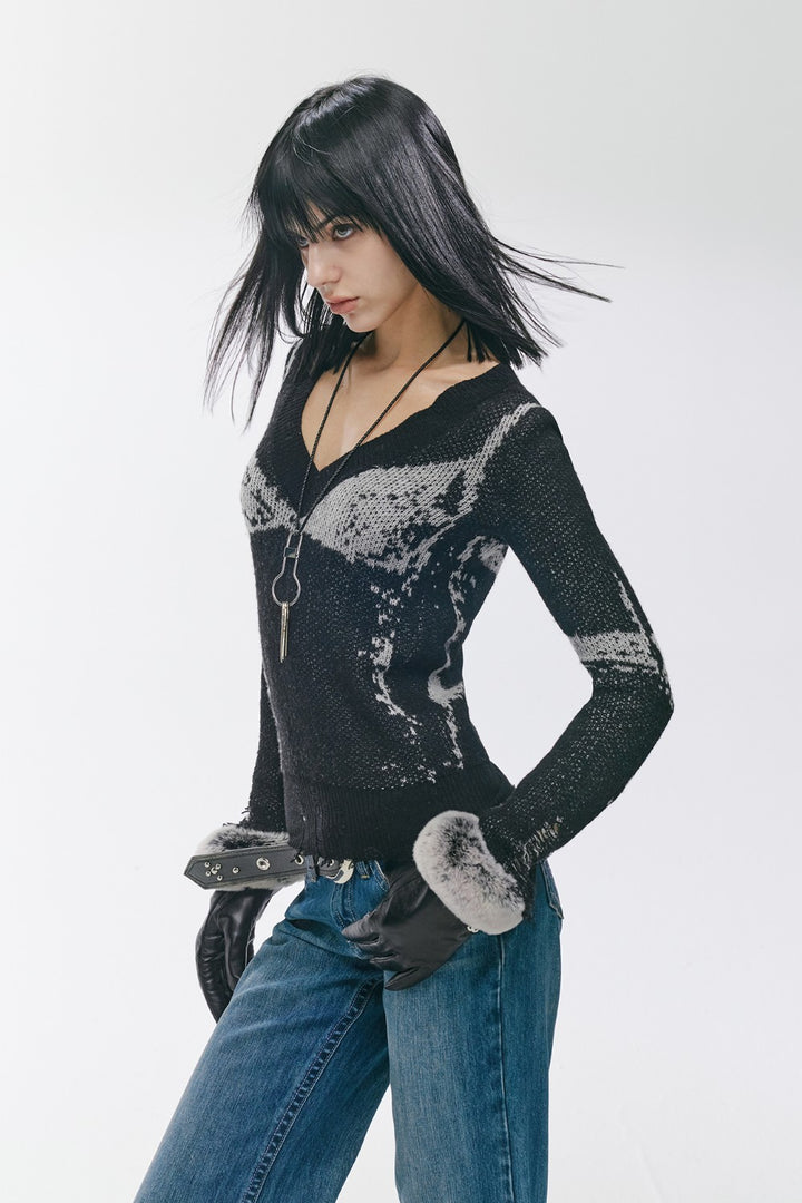 Knit Roxy V-Neck Shirt