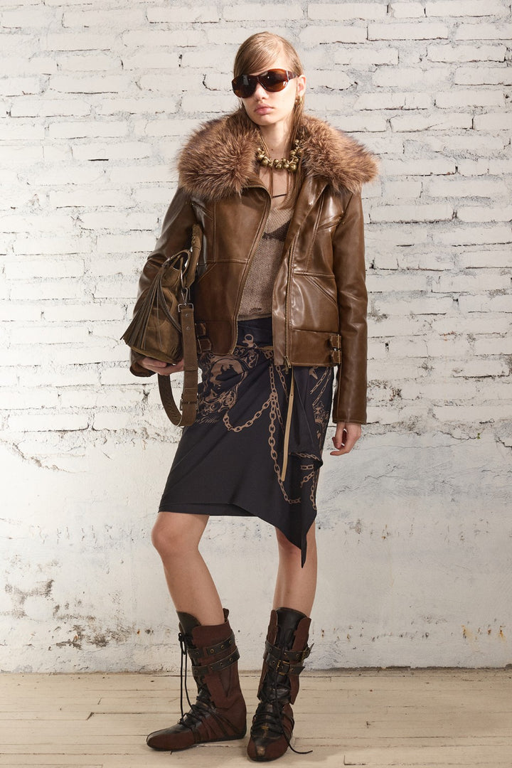 Ava Chain Drape Skirt