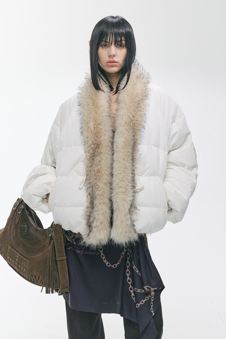 Fur-Trimmed Frost Parka Coat