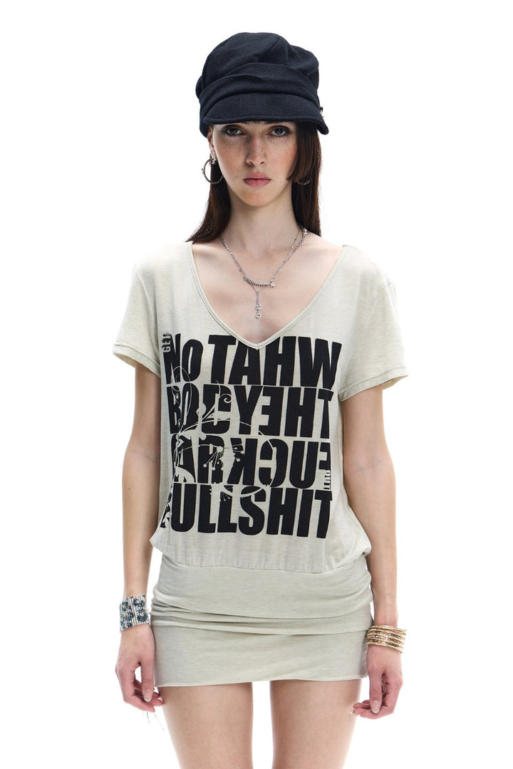 Heather Graphic T-Shirt Dress