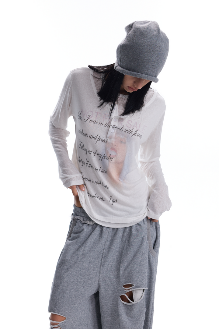 Quinn Poem Print Top