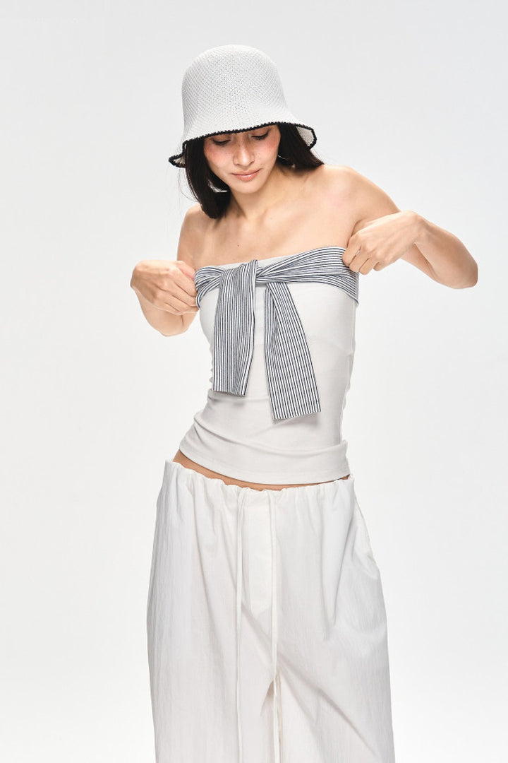 Marina Ribbon Bandeau Top