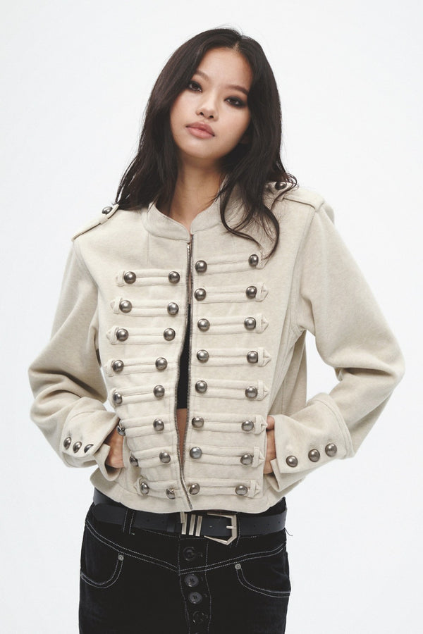 Military Pearl Button Jacket
