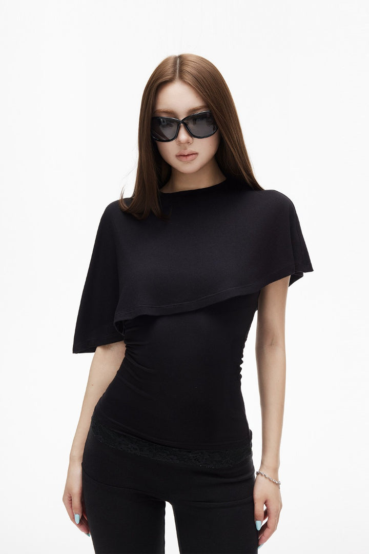 Serena Cape Overlay Top