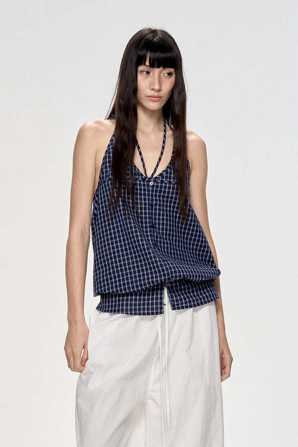 Chloe Coastal Check Top