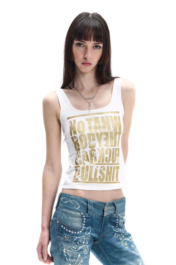 Gold Foil Graphic Tank