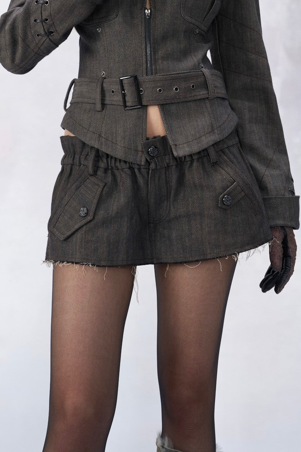 Vintage Bloom Mini Skirt