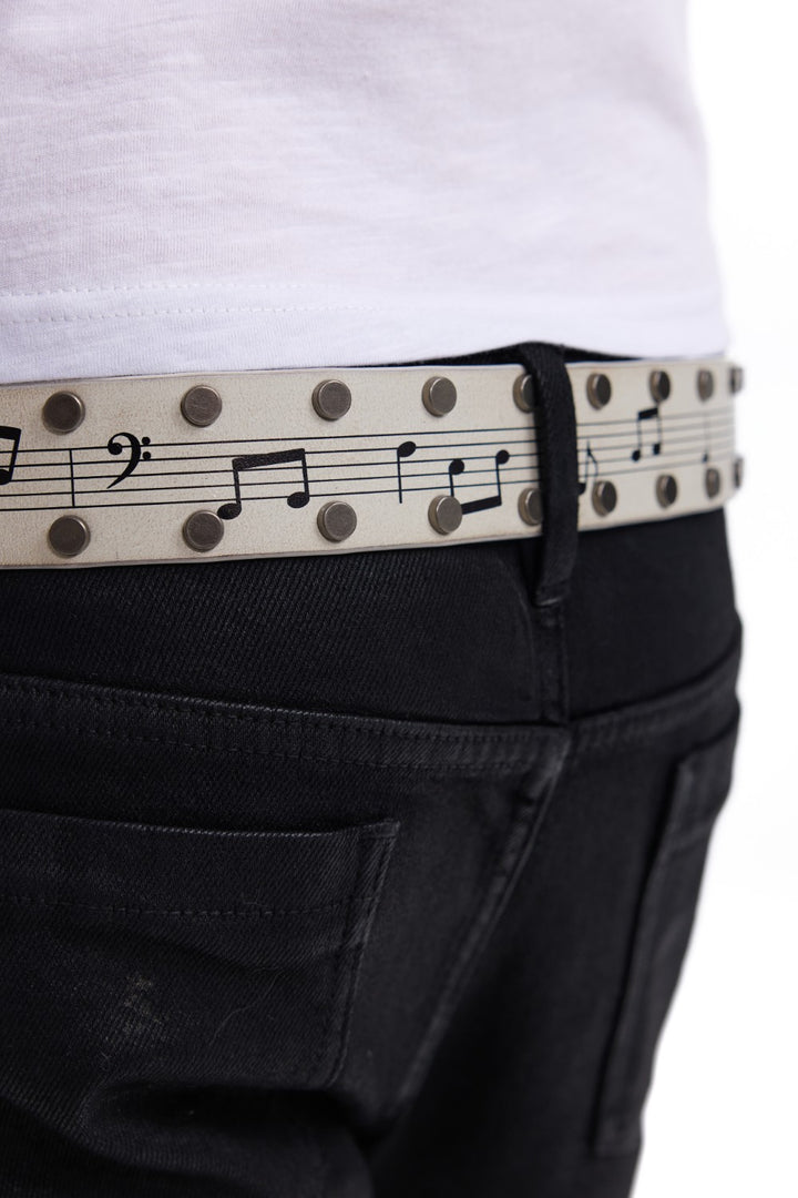 Studded Music Note Belt