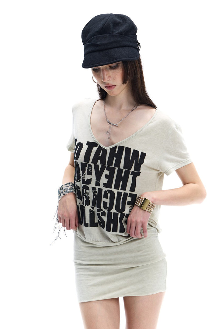 Heather Graphic T-Shirt Dress