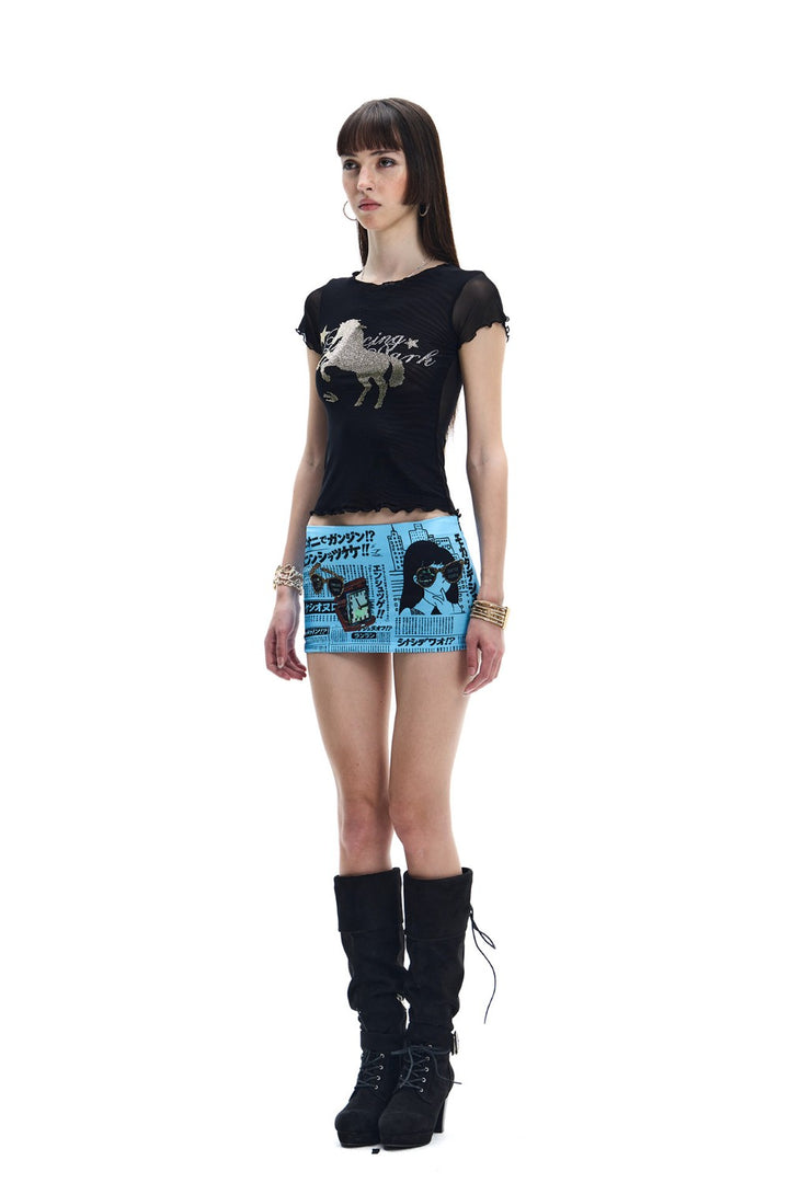 Retro Tokyo Mini Skirt