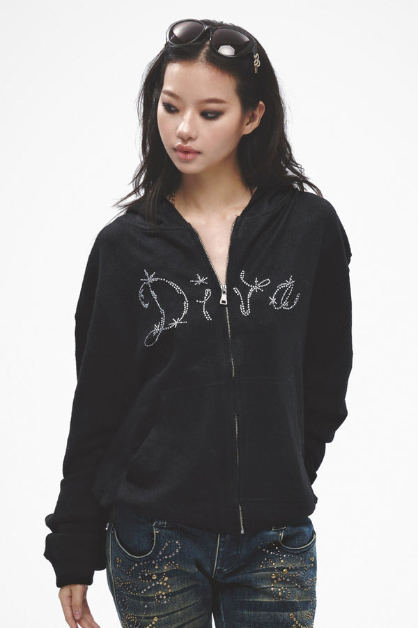 Rhinestone Diva Hooded Jacket