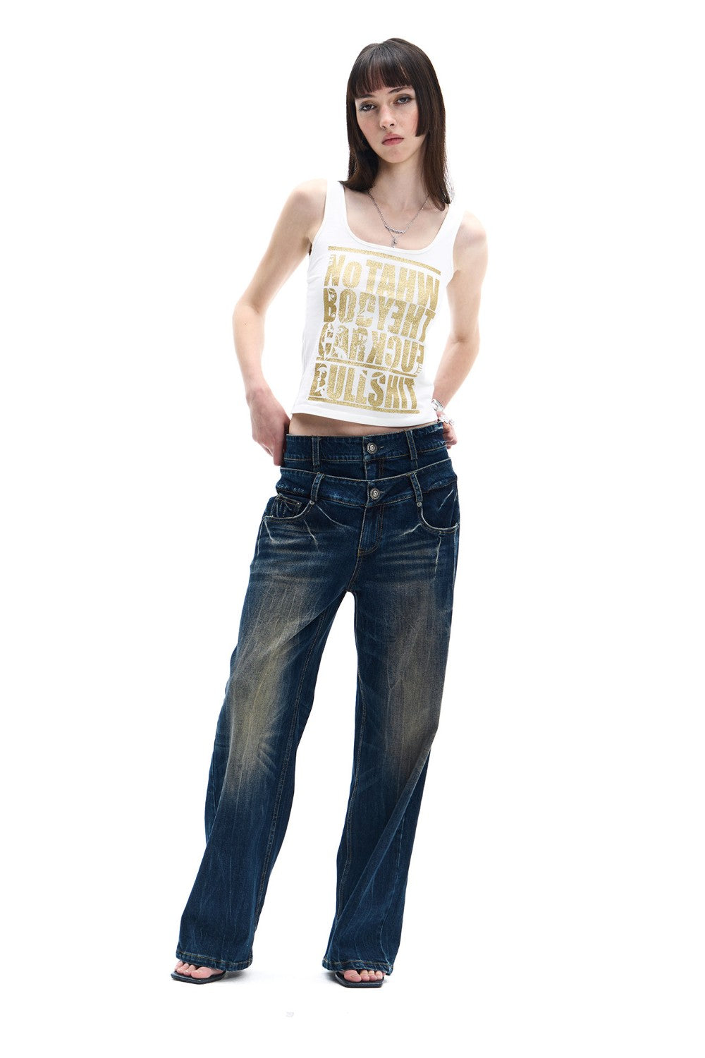 Gold Foil Graphic Tank