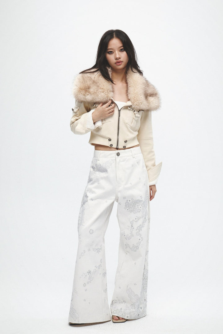Celeste Floral Lace Jeans