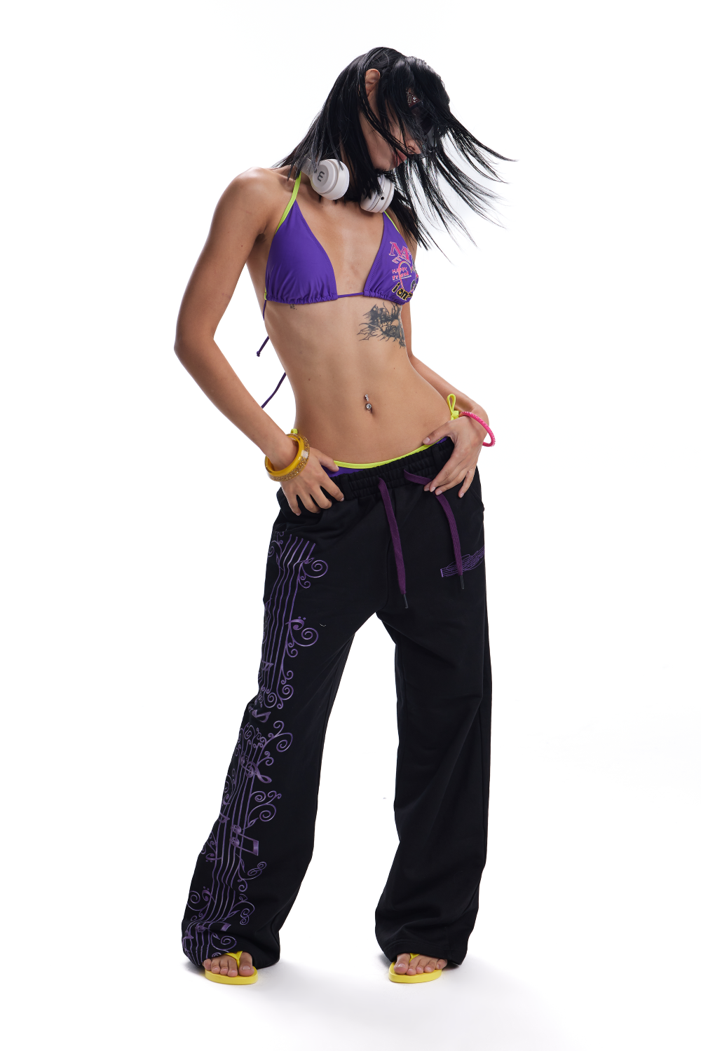 Purple Melody Baggy Sweatpants – Pixie Rebels