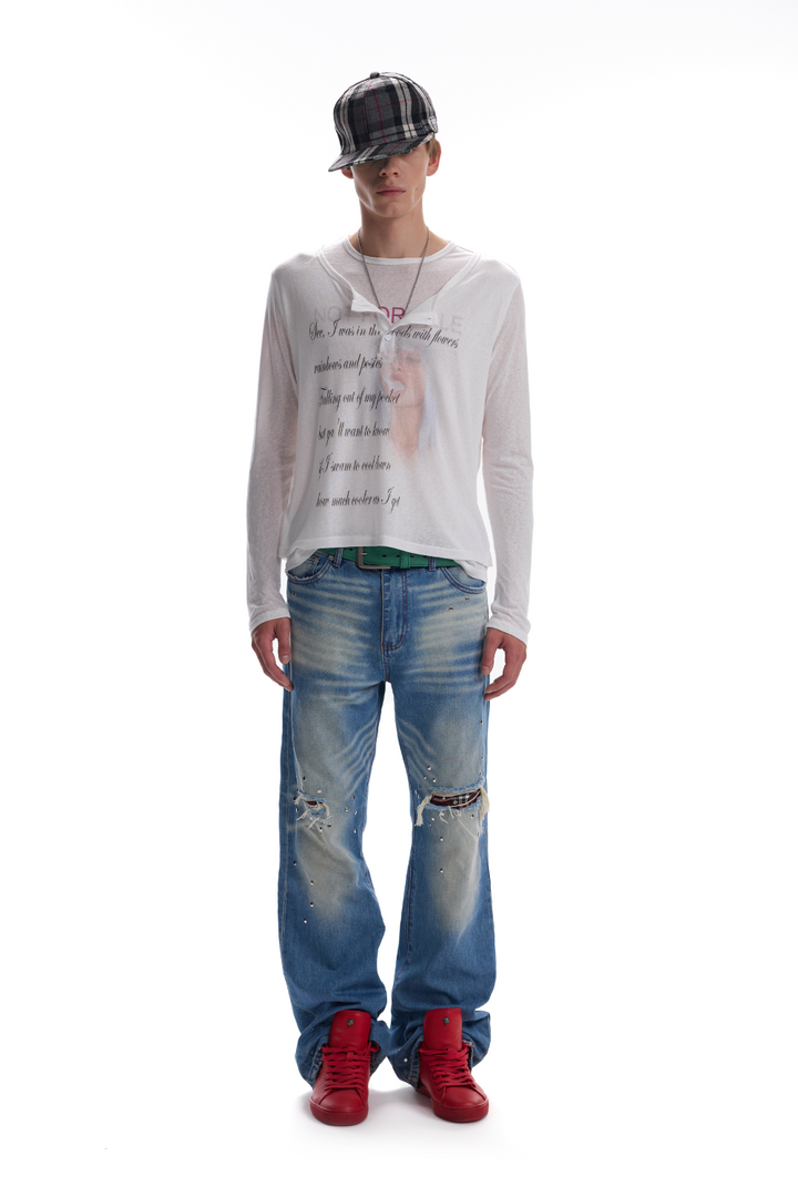Quinn Poem Print Top
