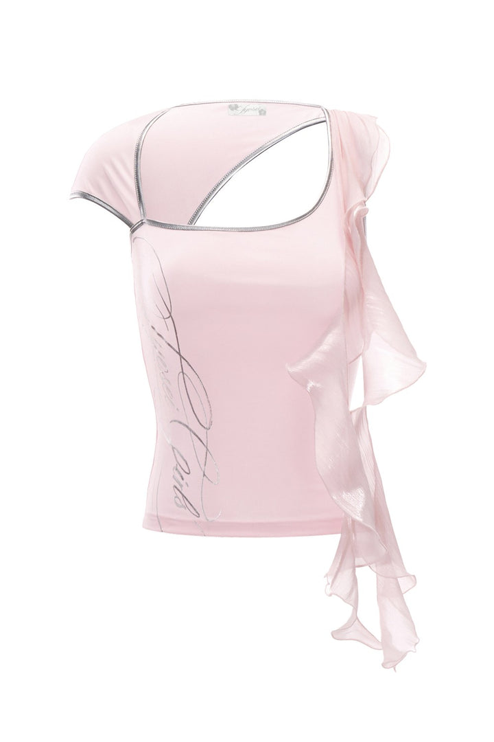 Lola Ruffle Blush Shirt