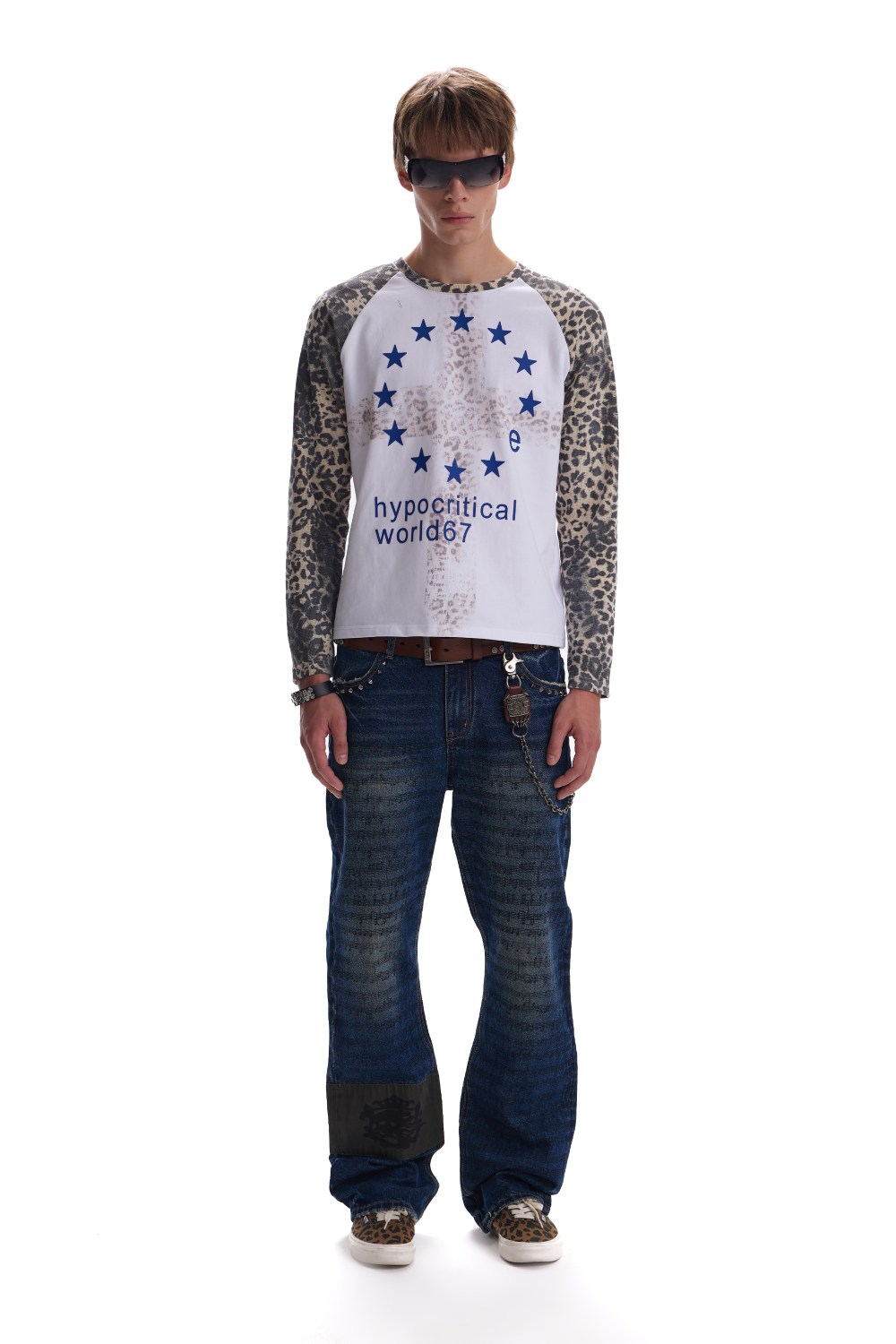 Archive Leopard Raglan Shirt