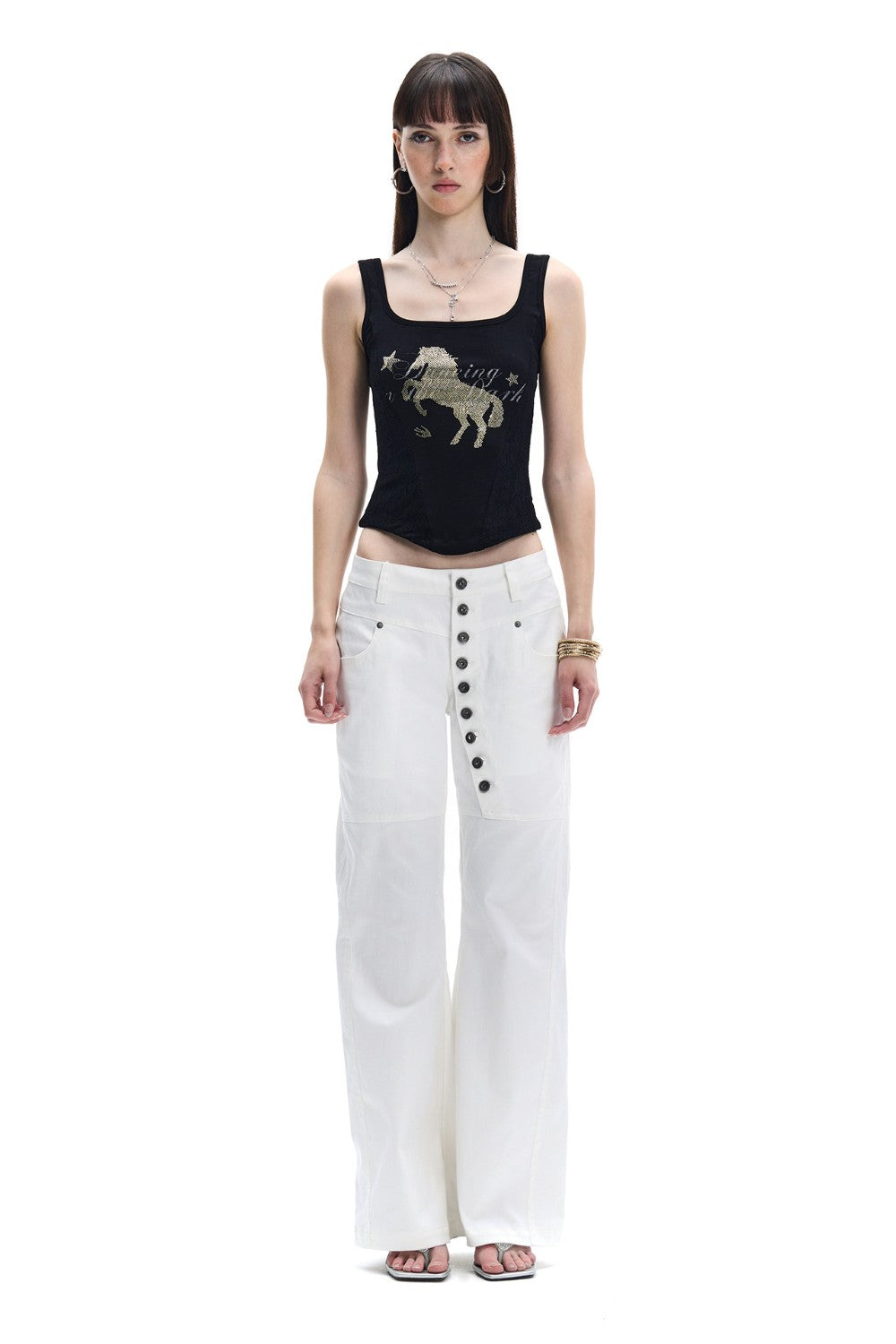 Rhinestone Horse Tank Top