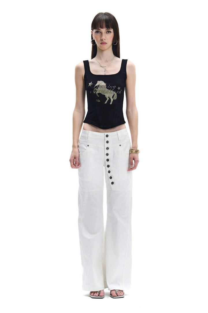 Rhinestone Horse Tank Top